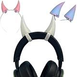 2x demon horns for Headset/Cosplay - Made In USA -16 Colors Combos (Glow N Dark)