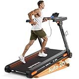 Foldable Treadmill with Auto Incline - Vitalwalk Commercial 48"x18" Wide Running Belt, 20% / 15% Incline, 10MPH, 3.5HP Brushless, Walking Pad Treadmill for Home, Auto Folding, No Installation, 350LBS