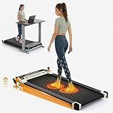 FUNRAY Versatile Walking Pad with Incline - Dual-Sided Under Desk Treadmill with Foot Massage,Portable Compact Treadmills with 330LBS Weight Capacity
