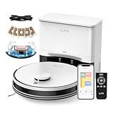ILIFE A30 Pro Robot Vacuum and Mop, Self Emptying Station for 60 Days, 5000Pa Suction, LiDAR Navigation, No-Go Zones, 2.4G WiFi/App/Alexa/Remote Control, Roller Brush for Carpet, Hard Floors, 110V