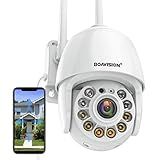 BOAVISION 2K Security Camera Outdoor, Wireless WiFi IP Camera Home Security System 360° View,Motion Detection, auto Tracking,Two Way Talk, pan Tile Full Color Night Vision