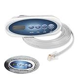 usvehj 53238 Topside Control Panel Replace for Balboa 53238, 4-Button Hot Tub Control Panel VL200, for Mini Oval Heat Jacket (7ft. Cord)