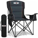 Overmont Oversized Camping Chair for Adults - 450 lb Fully Padded High Back