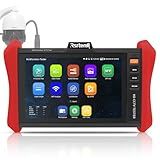 Rsrteng CCTV Tester 4K 12MP IP Camera Tester POE++ Max 90W POE Camera Test 8" 1920x1200 IPS Touch Screen 1CH SFP Module WiFi Network Tools Cable Test POE Detection Power Management APP Update