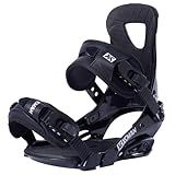 XCMAN Outdoors All-Mountain Snowboard Binding | Boot Size 9-12 (Black, L)