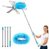 SetSail Ceiling Fan Cleaner Duster, with Extension Pole for Cleaning, Blue
