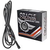 ORACLE Lighting 5136-504 Single 4 Pin 6 Foot Extension Cable for ColorSHIFT & PLASMA ColorSHIFT LED Illuminated Wheel Rings - Weather Insulated - Waterproof Connector
