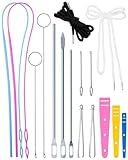 FIVEIZERO Drawstring Threader Tool Set - Loop Turner Sewing Tool for Easy Hoodie, Jacket, and Pants Threading, Bodkin Sewing Tool for Drawstrings and Cords