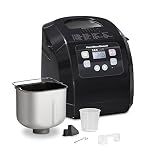 Hamilton Beach Automatic Bread Maker Machine, Digital, Programmable, 12 Settings + Gluten Free, PFAS-Free Nonstick Pan + Kneading Paddle, 2 lb Capacity, Black