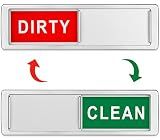 Cimkiz Dishwasher Magnet Clean Dirty Sign Shutter Only Changes When You Push It Non-Scratching Strong Magnet or Adhesive Options Indicator Tells Whether Dishes are Clean or Dirty