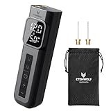 ETENWOLF P200 Electric Ball Pump 2000mAh Sports Air Pump with Digital Pressure Gauge for Basketball Soccer Volleyball (Black)