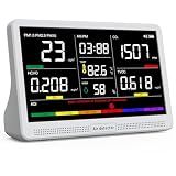 16 in 1 Air Quality Monitor Indoor 7" High-Precision Real-Time CO2 Monitor