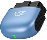 AMTIFO Bluetooth OBD2 Scanner Wireless - Auto-Connect, Clear Engine Codes, Live Data & Performance Monitoring, Works with iOS/Android - Vehicle Diagnostic Tool for Car Owners & DIY Enthusiasts