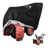 Himal Outdoors Snow Blower Cover-600D Heavy Duty Polyester,Waterproof,UV Protection,Universal Size for Most Electric Two Stage Snow Blowers 58" L x 33" W x 52" H(XL)