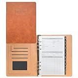 Client Record Book,Hair Stylist Client Profile Book-Binder and Client Record Replacement Pages with Alphabetical Tabs for Salons, Hair Stylist, Nail, Small Business,108 Sheets, 6.6" X 9"