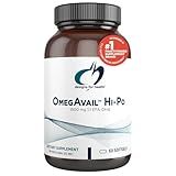 Designs for Health OmegAvail Hi-Po - TG (Triglyceride) Omega-3 Fish Oil Supplement, 1600mg EPA/DHA per Serving with Lemon + Vitamin E to Minimize Fishy Taste (60 Softgels)