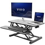 VIVO Black 28 in Standing Desk Converter, DESK-V028KB