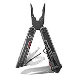 Real Avid Gun Tool Max, 37-in-1 Multitool for Gunsmithing, Includes Pliers, Wire Cutters, Knife Blade, Universal Choke Wrench, Bits, Wrenches & Sheath, Perfect EDC Tool for Hunting & Gun Owners black
