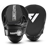 Valleycomfy Boxing Curved Focus Punching Mitts,Boxing Pads for Men,Ideal for Boxing Training,Muay Thai,Kickboxing,Martial Arts,White