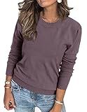 Arach&Cloz Womens Spring Sweater 2025 Trendy Outfits Fashion Long Sleeve Shirts Crew Neck Pullover Tops Dressy Casual Clothes Business Tunic St Patrick's