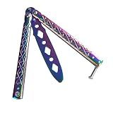 TOPCOM Butterfly Trainer, Unsharp-Blade Practice Training Tool Stainless Steel