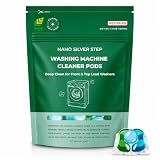 Nano Silver Step Washing Machine Cleaner Pods, Deep Clean, 100% Liquid