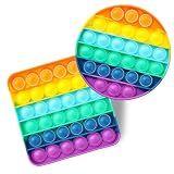 Mr. Pen- Pop Fidget Sensory Toys, 2 Pack, Circle & Square Shapes