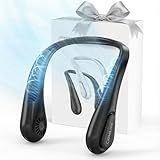 Portable Bladeless Neck Fan, Mothers Day Gifts for Mom Women Hot Flash, Birthday Gift for Men Dad Father Teacher, Wearable Cooling Fan Rechargeable for Camping Travel Beach Golf Cruise Essentials 2026