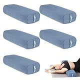 Yes4All Set of 5 Triple-Layer Sponge Yoga Bolsters – Soft Support for Restorative Yoga, Meditation, Balance & Pose Adjustments