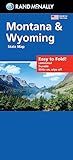 Rand McNally Easy to Fold: Montana, Wyoming Laminated Map