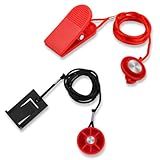 2pcs Universal Treadmill Magnetic Safety Key, Emergency Stop Lock Magnetic Safety Switch Replacement for Most Running Machines