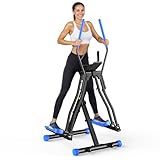 OWLSKY Air Walk Elliptical Exercise Machine for Home Gym – Full-Body Cardio Cross Trainer Glide Exercise with LCD Monitor, Device Holder, Low-Impact Workout, Full Body Fitness Equipment 400LBS