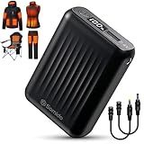 Somido 18400mAh Heated Vest Battery Pack 7.4V Fast Charging Rechargeable Heated Jacket Battery Pack with Digital Display Adapter Cable for ORORO Venustas GOTOBI Weamest TODWARM Arris Glaais Topdot