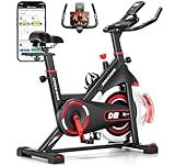 DMASUN Exercise Bike, Silent Magnetic Resistance Stationary Bike for Home with App Compatible, 330 LBS Capacity, Indoor Bike with Comfortable Seat Cushion, Digital Display with Tablet Holder