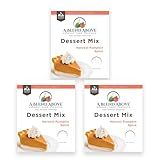 A Blend Above Harvest Pumpkin No-Bake Dessert Mix, 3 Pack, No-Bake Cheesecake, Fruit Dip, Dessert Mix, Bagel Topping, Frosting, Cheesecake Filling, Quick and Easy to Make, Makes 16 Ounces, Cream