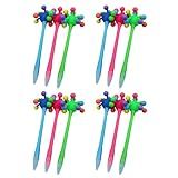 12Pcs Decompression Ballpoint Pen Funny Beads Ballpoint Pen Office Writing Pen for Kid Boy Girl Student Class Reward