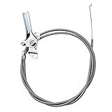 ZLIANGQ Throttle Choke Cable Fits for Troy-Bilt Horse Tiller GW-9015 9015 GW-9240 9240 6HP Tecumseh Engines