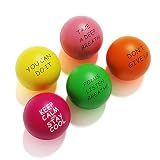 Lumarice Stress Balls (5 Pack) for Kids and Adults - Stress Relief Balls with Motivational Quetos - Hand Exercise Balls to Relieve Anxiety and Stress