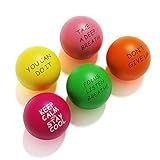 Lumarice Stress Balls (5 Pack) for Kids and Adults - Stress Relief Balls with Motivational Quetos - Hand Exercise Balls to Relieve Anxiety and Stress