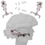 Tigrett ARC Rail Adapter for Howard Leight Impact Sports Earmuffs – Tactical Helmet Mount for ARC Rails – 360° Rotating Bracket for FAST, MICH, ACH Helmets – Tool-Free Tactical Helmet Accessories