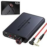 Neoteck 3.5mm Headphone Amp with Bass Boost Portable HiFi Headphone Amplifier, 16-300 Ohm, Aluminum Matte Surface for Mac, Phones, iPad, MP3, MP4 Computers PS4 PS5 Controller