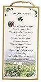Upon Your Retirement - Irish Retirement Blessing - 5x10 Inch Hanging Wooden Plaque