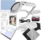 Deyimmei Sports Cards Grading Kit, Sports Trading Cards Measuring Tools, Card Centering Grading Tool, Clarity Tool Set with LED