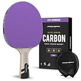 PRO SPIN Ping Pong Paddles - Professional Level Table Tennis Rackets with Carbon Fiber for Superior Control | 7-Ply Blade, Premium Rubber, 2.0mm Sponge | Includes Protector Case