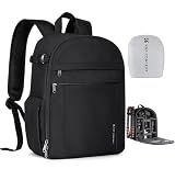 K&F CONCEPT Lightweight Camera Backpack Bag, Professional Photography Bag Compatible with Canon/Nikon/Sony Camera and Lens Accessories, Camera Case with Tripod Strap & Rain Cover