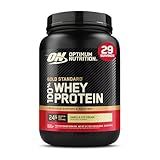 Optimum Nutrition Gold Standard 100% Whey Protein Powder, Vanilla Ice Cream, 2 Pound (Packaging May Vary)