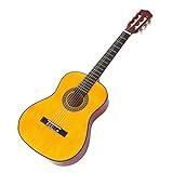 Music Alley 34 Inch Junior Classic Acoustic Guitar with Lessons & String Stickers