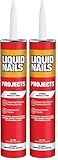 Liquid Nails 10 oz Interior Projects Latex Construction Adhesive Tan (Pack of 2)