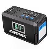 GENSROCK Portable Power Station 120W(220W Peak), 88Wh Camping Solar Generator, Lithium Battery Power Bank with 2 110V AC Outlet, QC 3.0, Type-C, LED Flashlight for CPAP Home Camping Travel Emergency