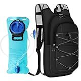 Hydration Backpack - Lightweight Water Backpack with 2L Water Bladder Bag, Running Hydration Vest Backpack for Men Women, Hydration Pack for Hiking, Cycling, Climbing MIYCOO (Black, 10L)